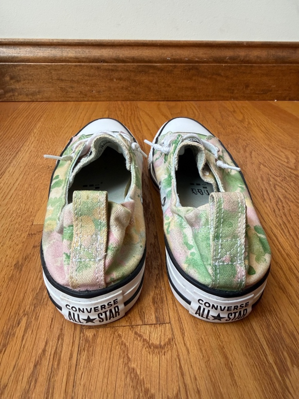 Converse CTAS Shoreline Washed Floral Elastic Back Slip On Sneakers Women’s Sz 8 - Picture 5 of 10